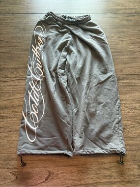 Cold Culture Men's Athletic Gray Script-Detail Sweat pants